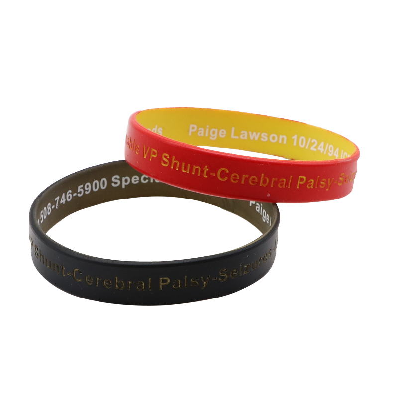 Color Coated Silicone Wristbands, Painting Silicone Bangles