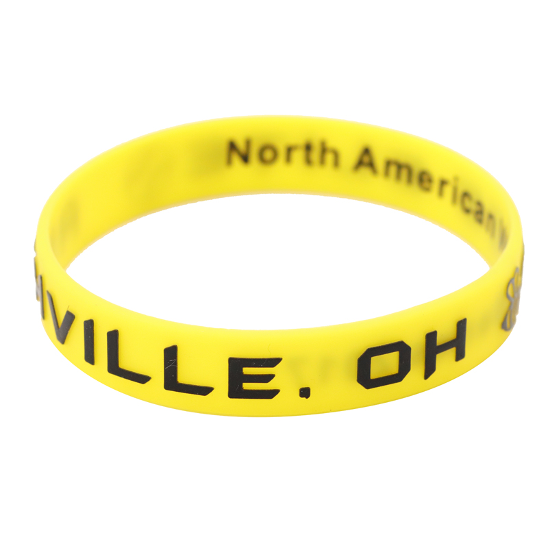 skyee Custom Logo embossed printed silicone wristbands manufacturers