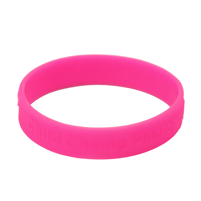 Skyee Promotional gifts embossed silicone bracelet for kids advertising
