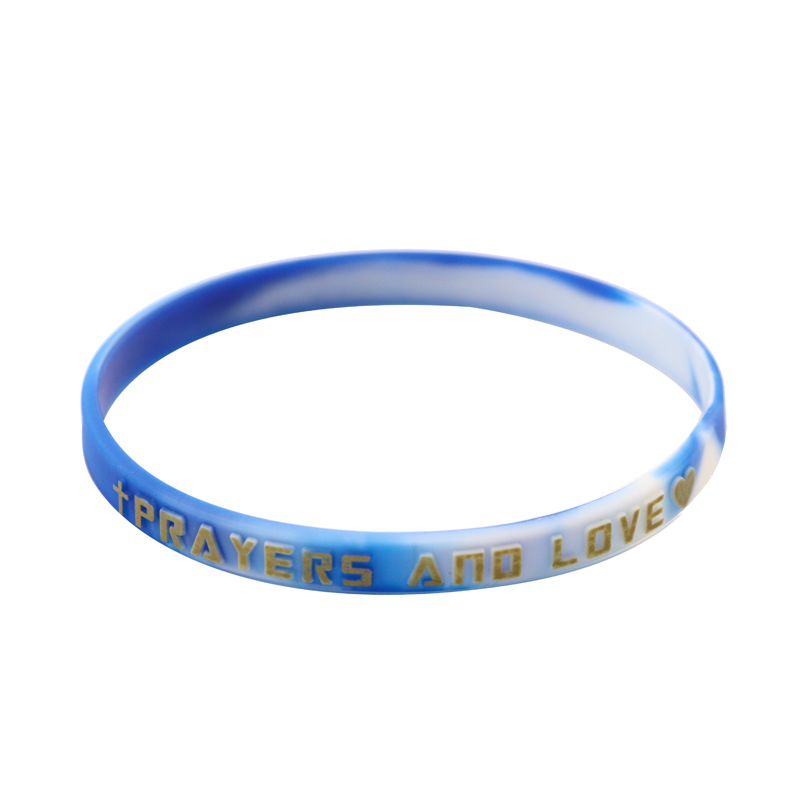 Skyeee Custom Embossed Print Silicone Wristbands Wholesale