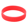 Skyee Custom silk print embossed rubber silicone bracelet with logo print engrave silicone wristband