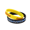Skyee Factory direct sale custom debossed color filled rubber silicone wristbands no minimum