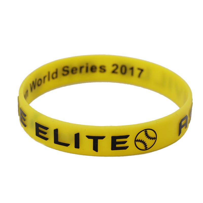 skyee Promotion Product Embossed Printed silicone wristband cheap