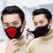 Fashionable outdoor cycling dust protection breathable black mask