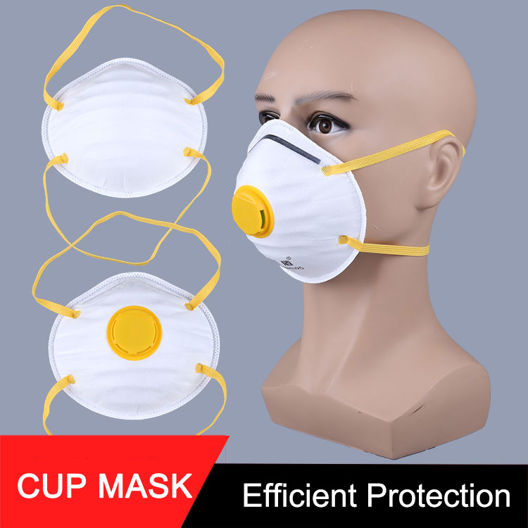 Kn95 headwear cup mask anti dust face mask with breathing valve