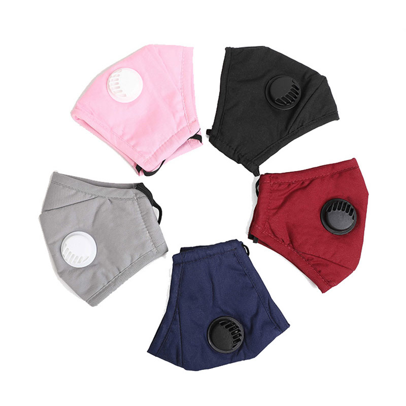 Fashion washable custom cotton cloth face masks with filter
